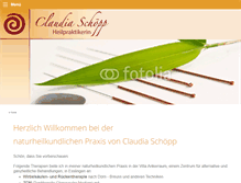 Tablet Screenshot of claudia.schoepp.de